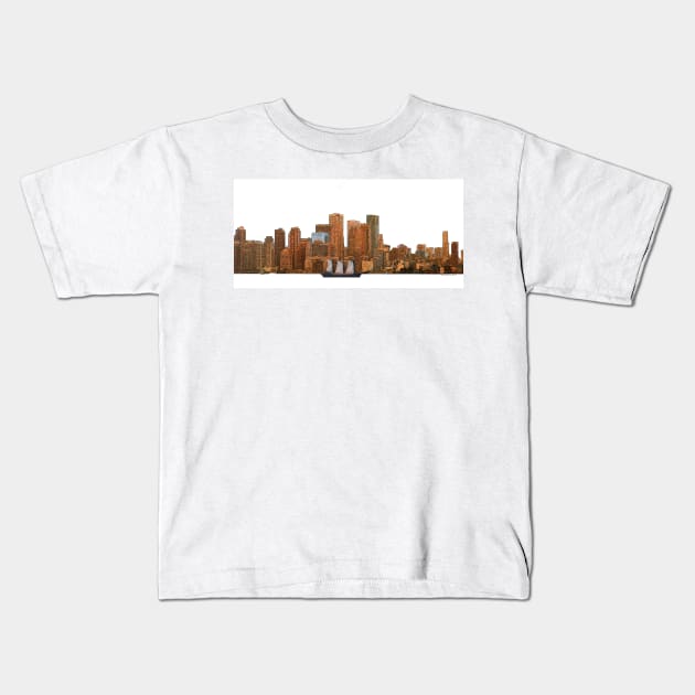 Tall Ship in Toronto Harbour Kids T-Shirt by ninasilver